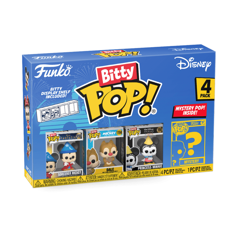 FUNKO BITTY POP: DISNEY - SORCERER MICKEY 4PK 889698713214
