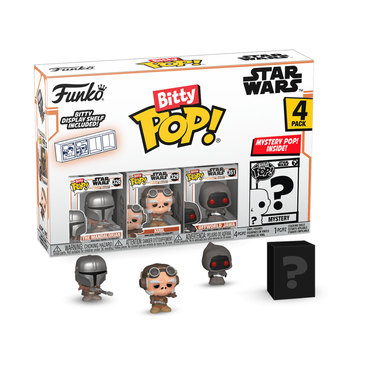 FUNKO BITTY POP: MANDALORIAN 4PK - MANDALORIAN 889698754521