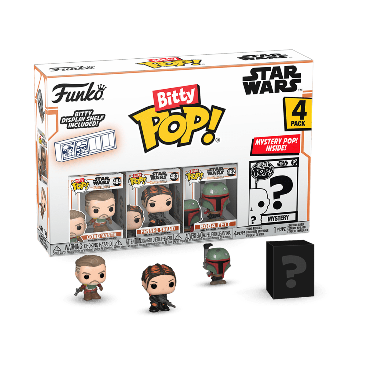 FUNKO BITTY POP: MANDALORIAN 4PK - MARSHAL 889698754538