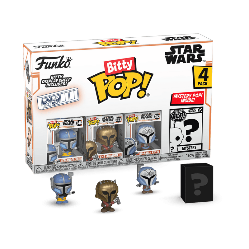 FUNKO BITTY POP: STAR WARS - HEAVY MANDALORIAN 4PK 889698754514