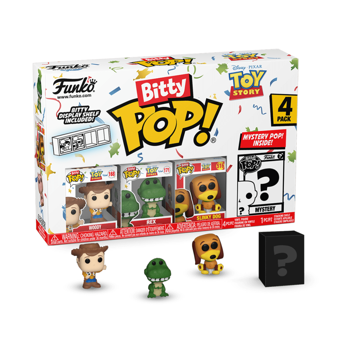 FUNKO BITTY POP: TOY STORY 4PK - WOODY 889698730426