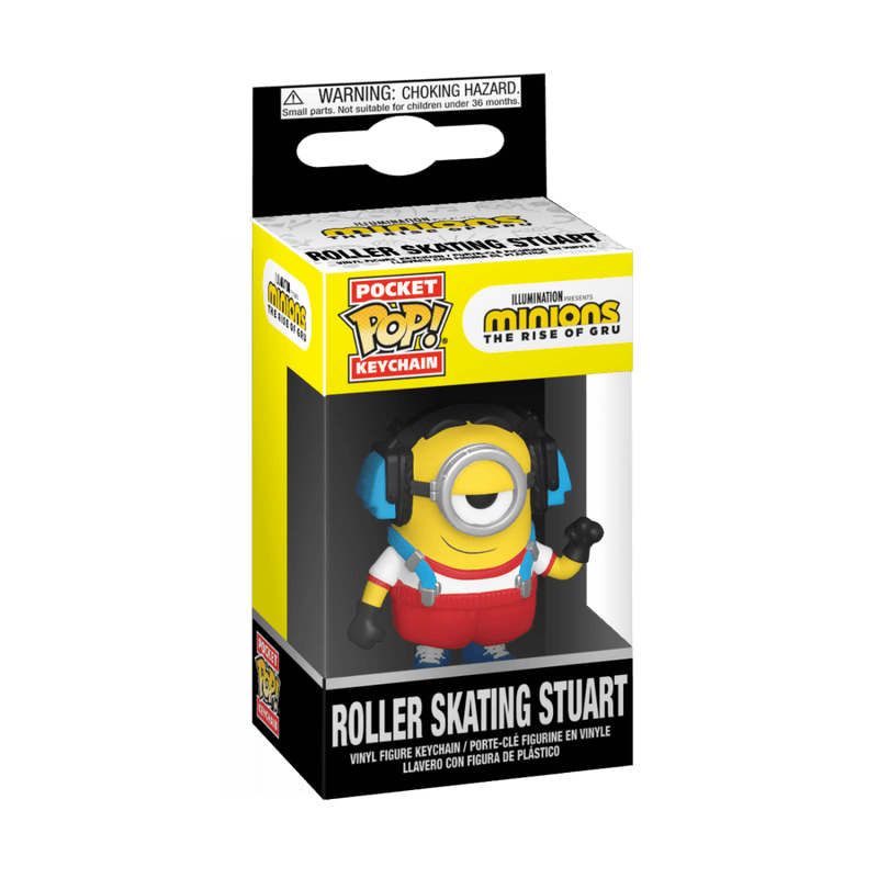 FUNKO POCKET POP KEYCHAIN Minions 2 roller skating Stuart obesek - ODPRTA EMBALAŽA 3200000003019