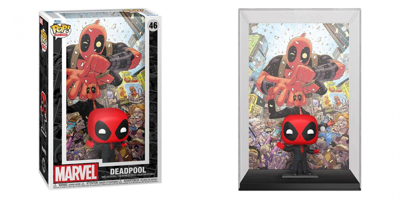 FUNKO POP COMIC COVER: MARVEL - DEADPOOL IN BLACK SUIT 889698760850