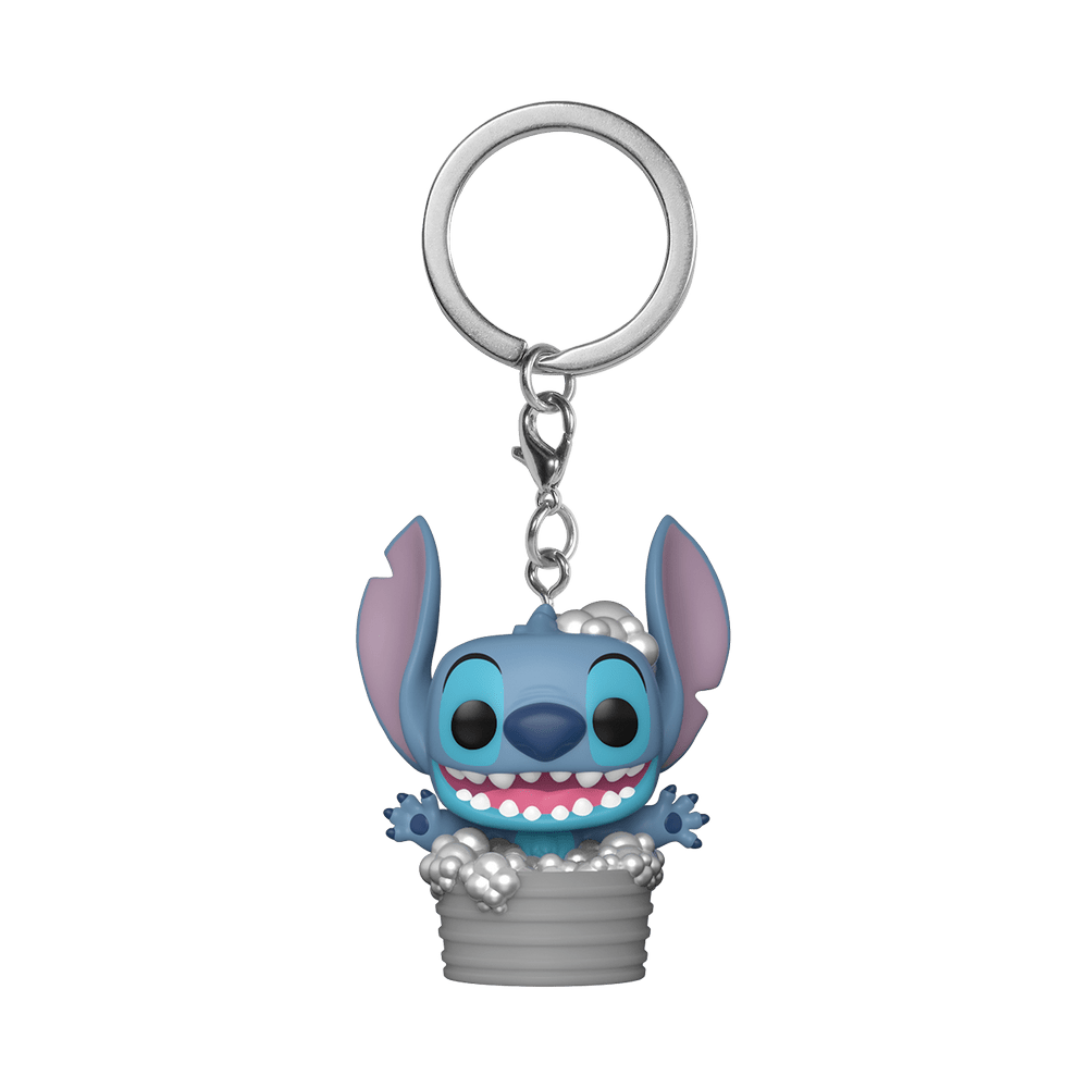 FUNKO POP KEYCHAIN: DISNEY- STITCH IN BATHTUB 889698688895