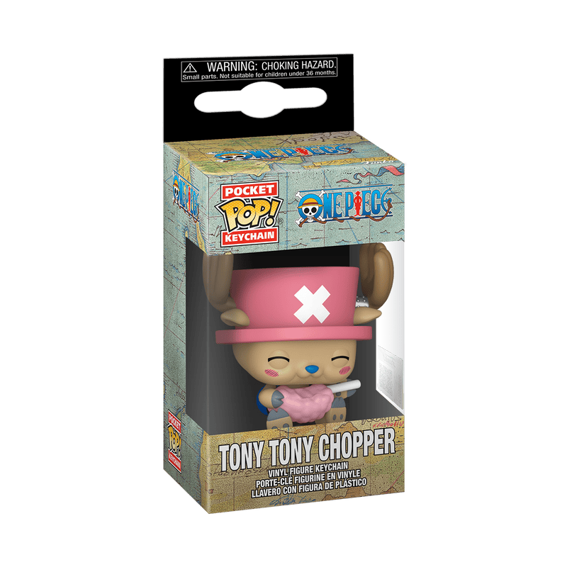 FUNKO POP KEYCHAIN: ONE PIECE - CHOPPER WITH COTTON CANDY 889698917506