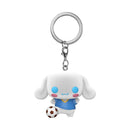 FUNKO POP KEYCHAIN: SANRIO - CINNAMOROLL SOCCER BALL FLOCKED obesek 889698821452