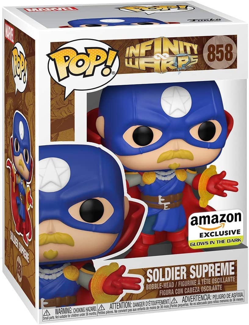 FUNKO POP: MARVEL - INFINITY WARPS - SOLDIER SUPREME (GLOW) (EXC.) 889698563406