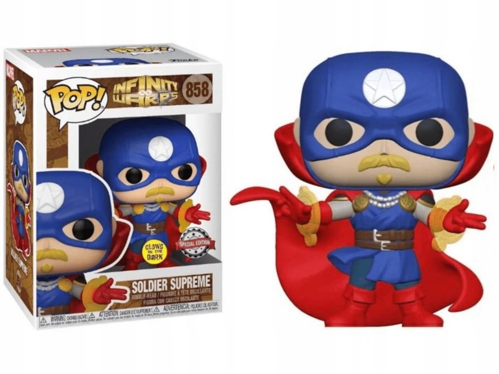 FUNKO POP: MARVEL - INFINITY WARPS - SOLDIER SUPREME (GLOW) (EXC.) 889698563406