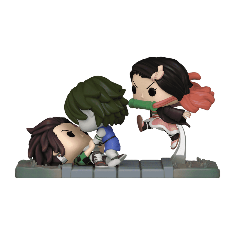 FUNKO POP MOMENTS: DEMON SLAYER - TANJIRO & NEZUKO VS. TEMPLE DEMON 889698739849