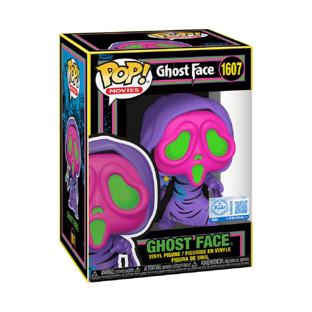 FUNKO POP MOVIES: SCREAM - GHOSTFACE (BLACKLIGHT) 889698849289
