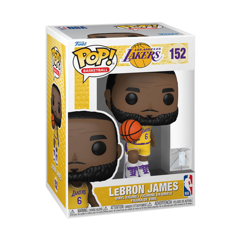 FUNKO POP NBA: LAKERS - LEBRON JAMES (YELLOW JERSEY) 889698657921