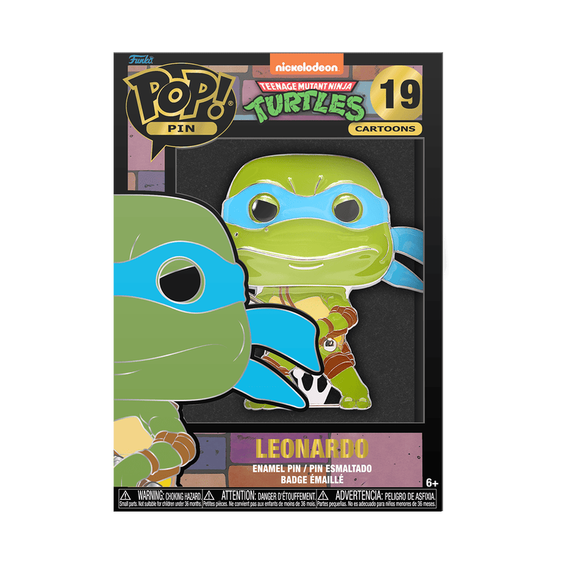 FUNKO POP PIN: TEENAGE MUTANT NINJA TURTLES - LEONARDO 671803417137