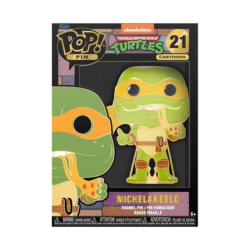 FUNKO POP PIN: TEENAGE MUTANT NINJA TURTLES - MICHELANGELO 671803417151