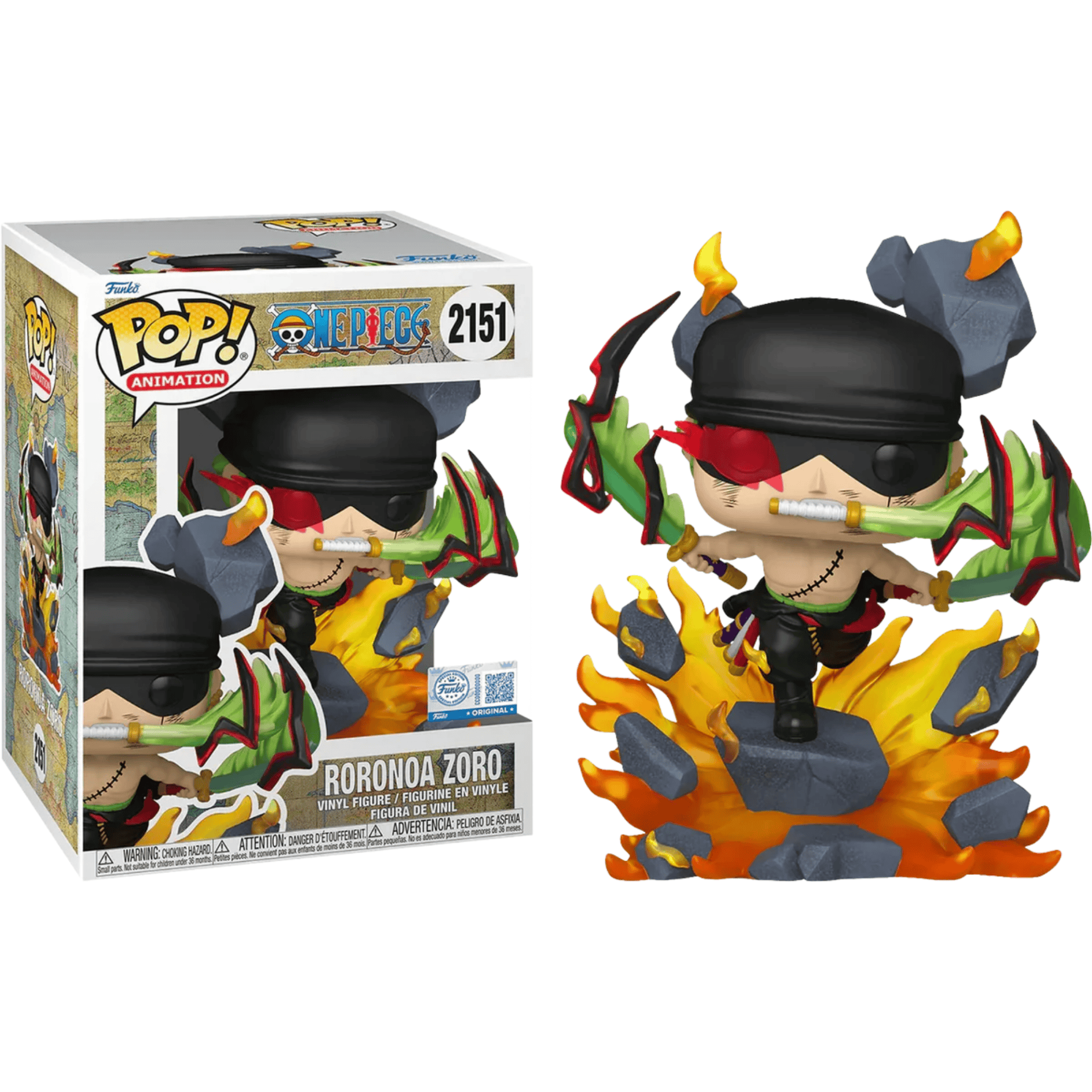 FUNKO POP PREMIUM: ONE PIECE - ZORO (KING OF HELL) 889698885461