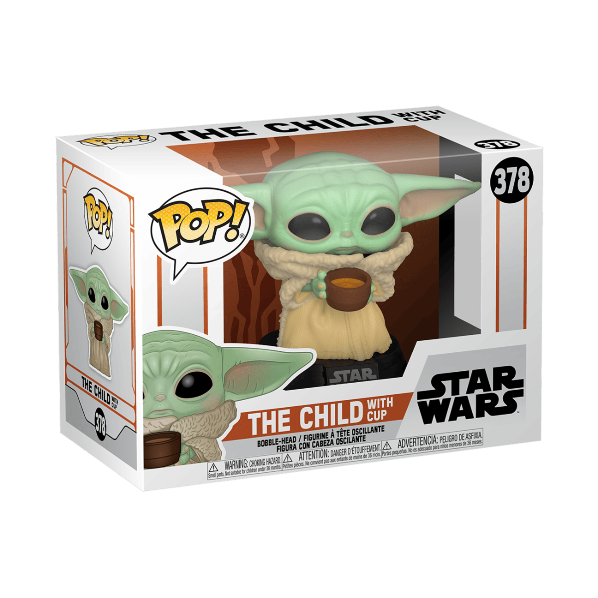 FUNKO POP STAR WARS: MANDALORIAN - THE CHILD W/ CUP 889698499330