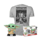 FUNKO POP & TEE: MANDO - GROGU W/COOKIE 889698636247