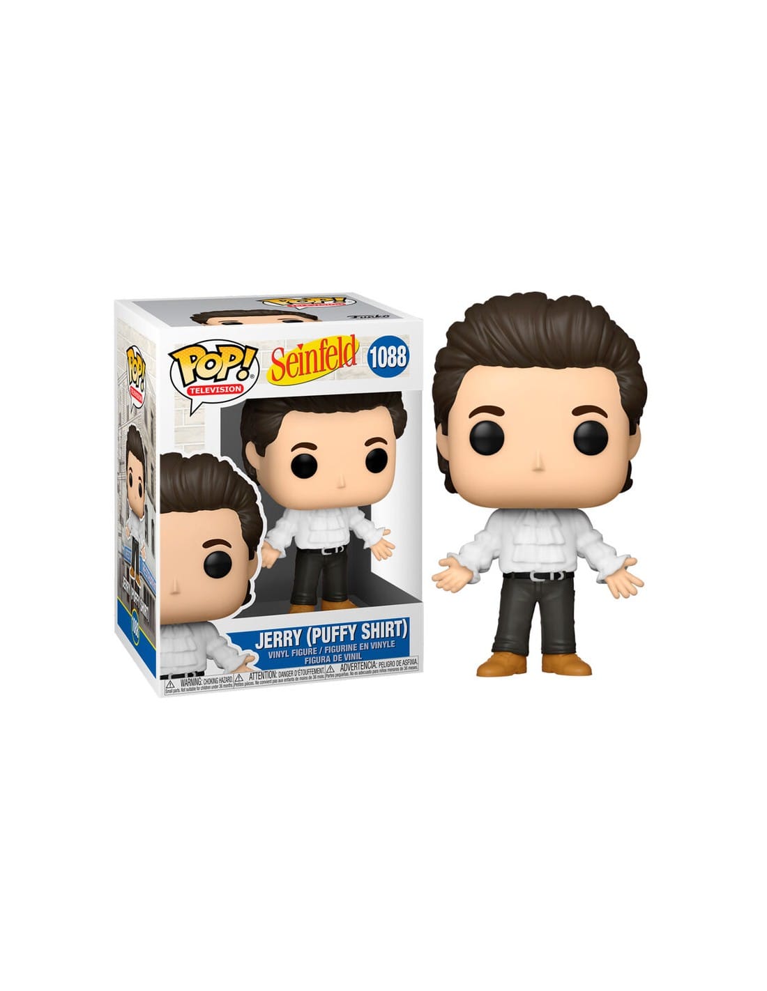 FUNKO POP TV: SEINFELD - JERRY W/PUFFY SHIRT 889698546829