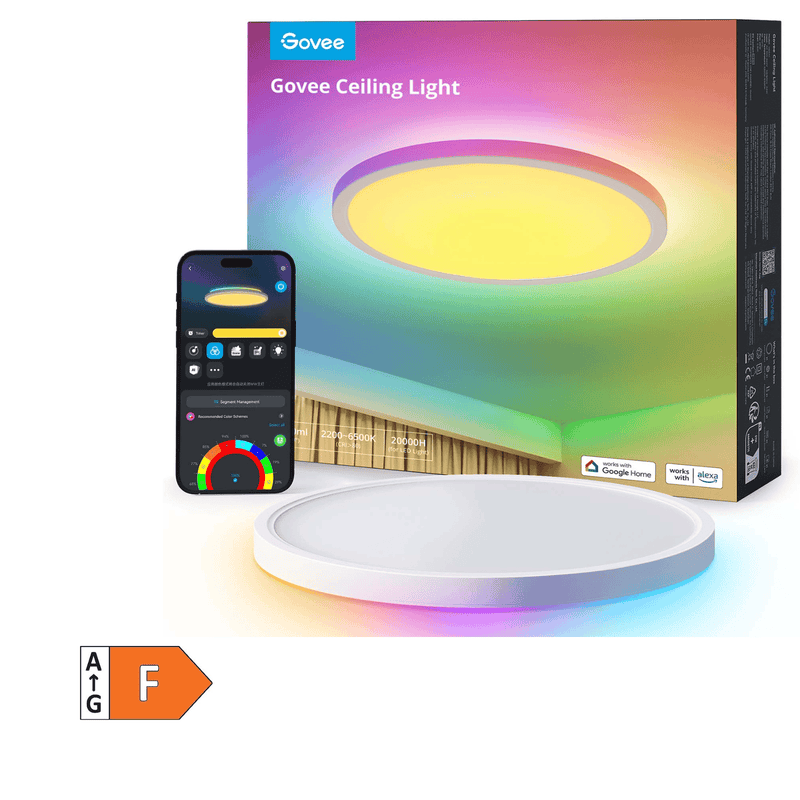 GOVEE 12INCH RGBWW + RGBIC pametna okrogla stropna svetilka 6974316994206