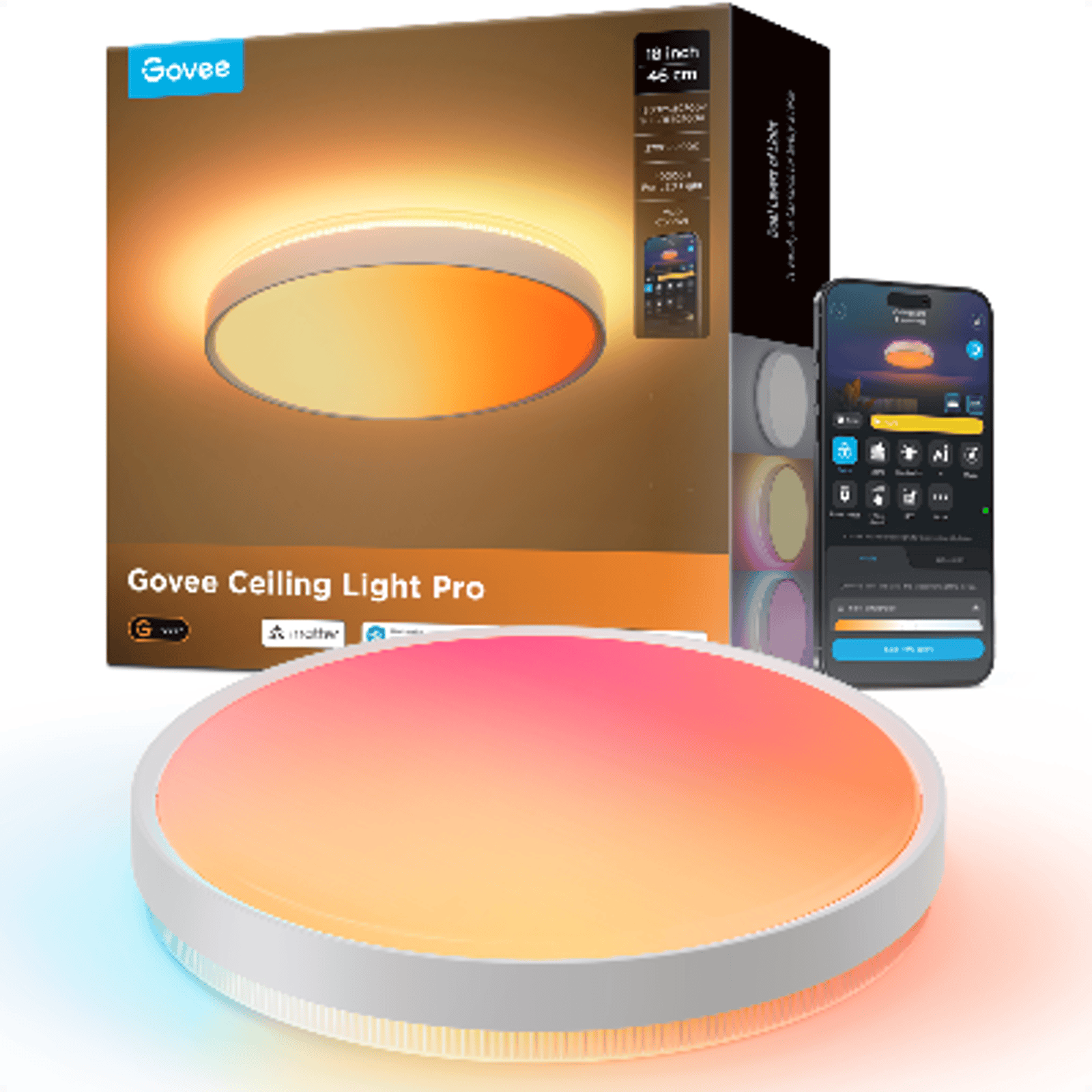 GOVEE 18INCH CEILING LIGHT PRO 46cm 6974316992196