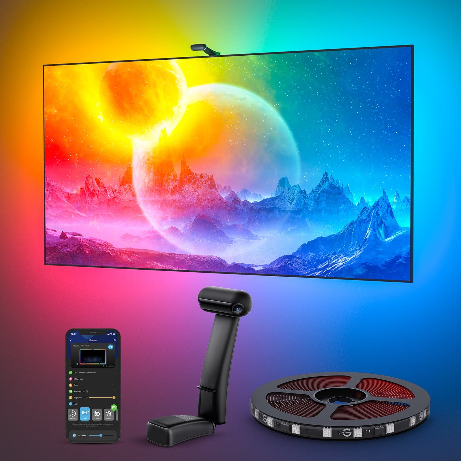 GOVEE Envisual TV osvetlitev ozadja T2 - POŠKODOVANA EMBALAŽA 3200000006157