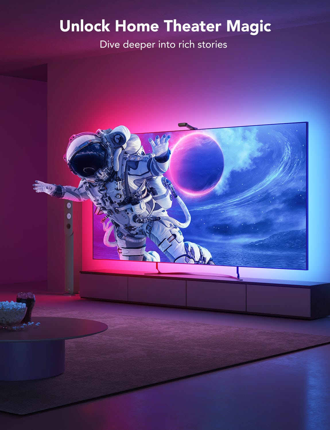 GOVEE ENVISUAL TV osvetlitev ozadja T2 z dvema kamerama 75-85 - POŠKODOVANA EMBALAŽA 3200000006096