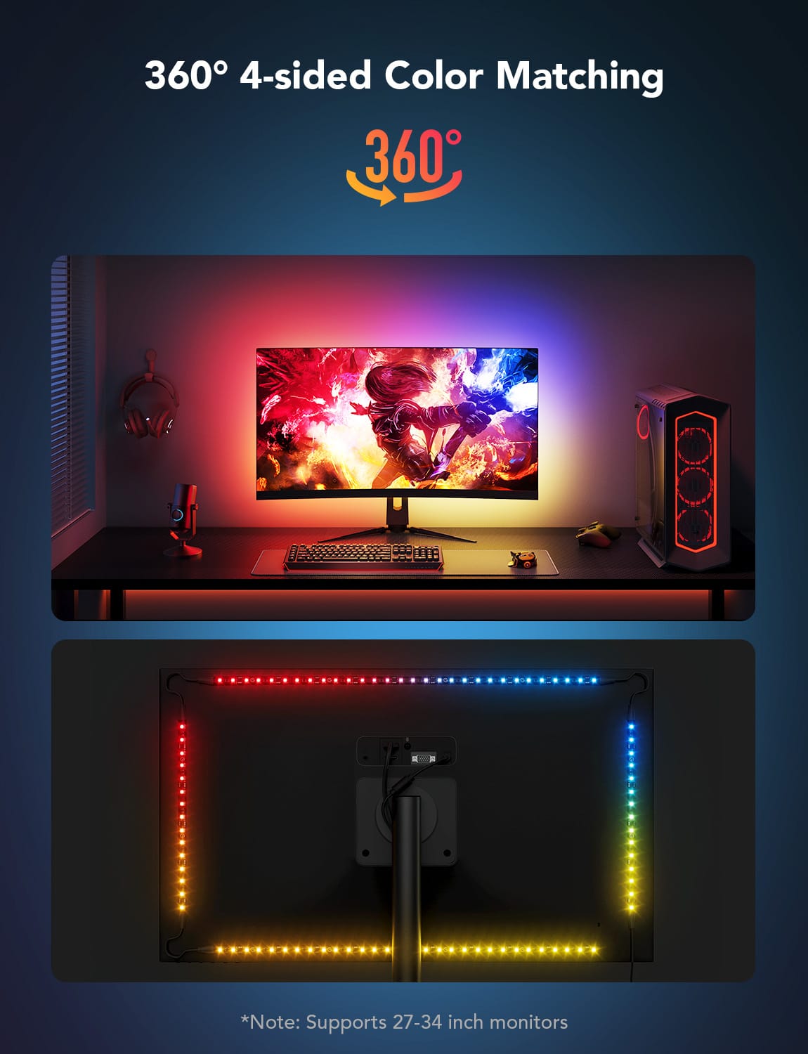 GOVEE Gaming Light Strip G1 27-34 – POŠKODOVANA EMBALAŽA 3200000006126