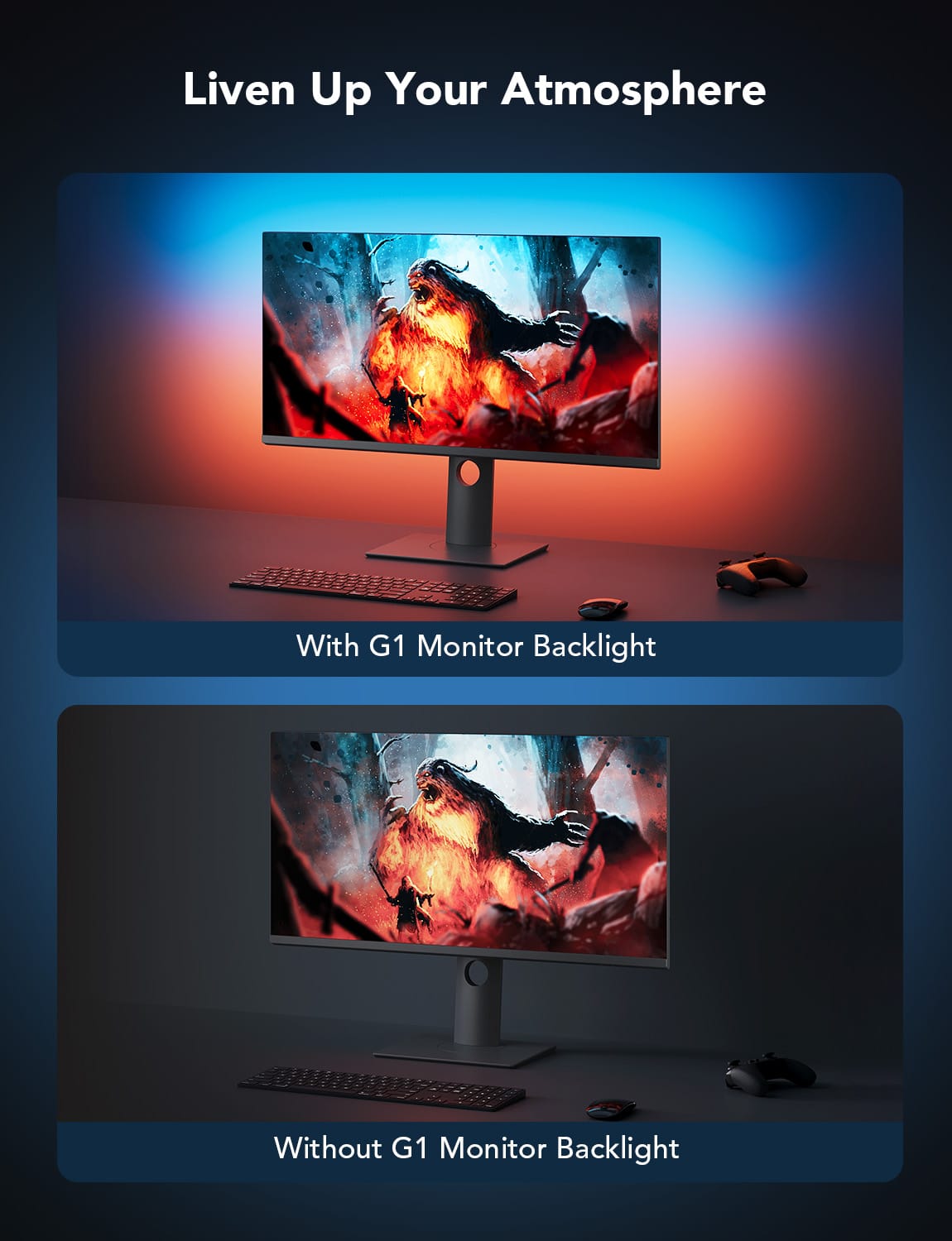 GOVEE Gaming Light Strip G1 27-34 – POŠKODOVANA EMBALAŽA 3200000006126