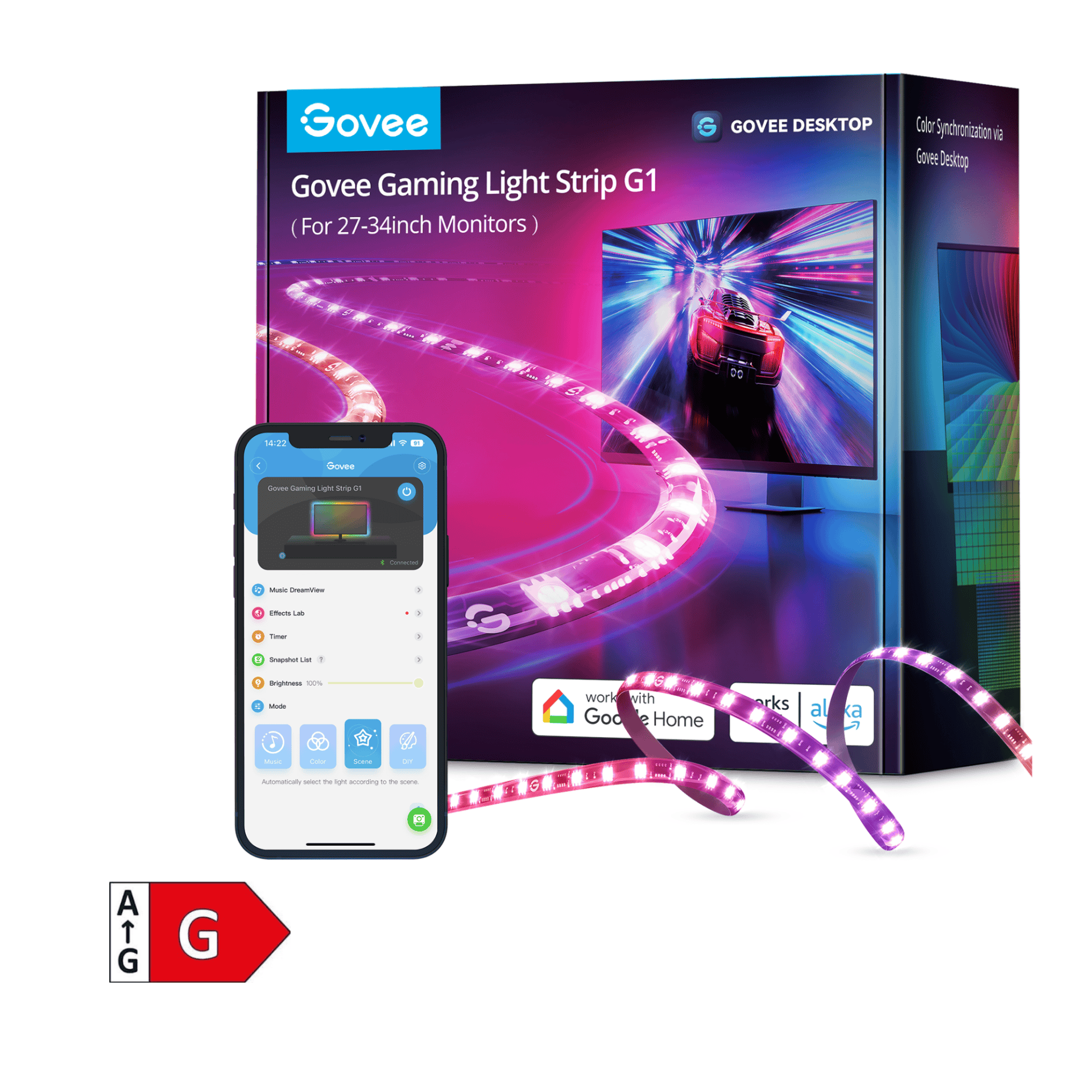 GOVEE Gaming Light Strip G1 27-34 – POŠKODOVANA EMBALAŽA 3200000006126
