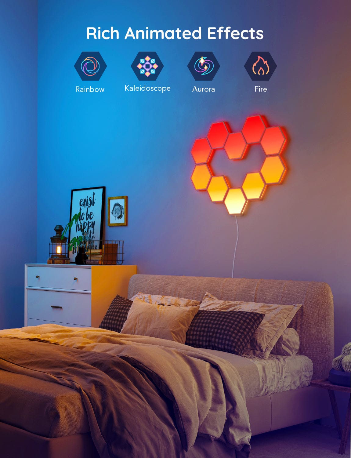 GOVEE GLIDE HEXA LIGHT PANELS - 10 PACK - POŠKODOVANA EMBALAŽA 3200000006058