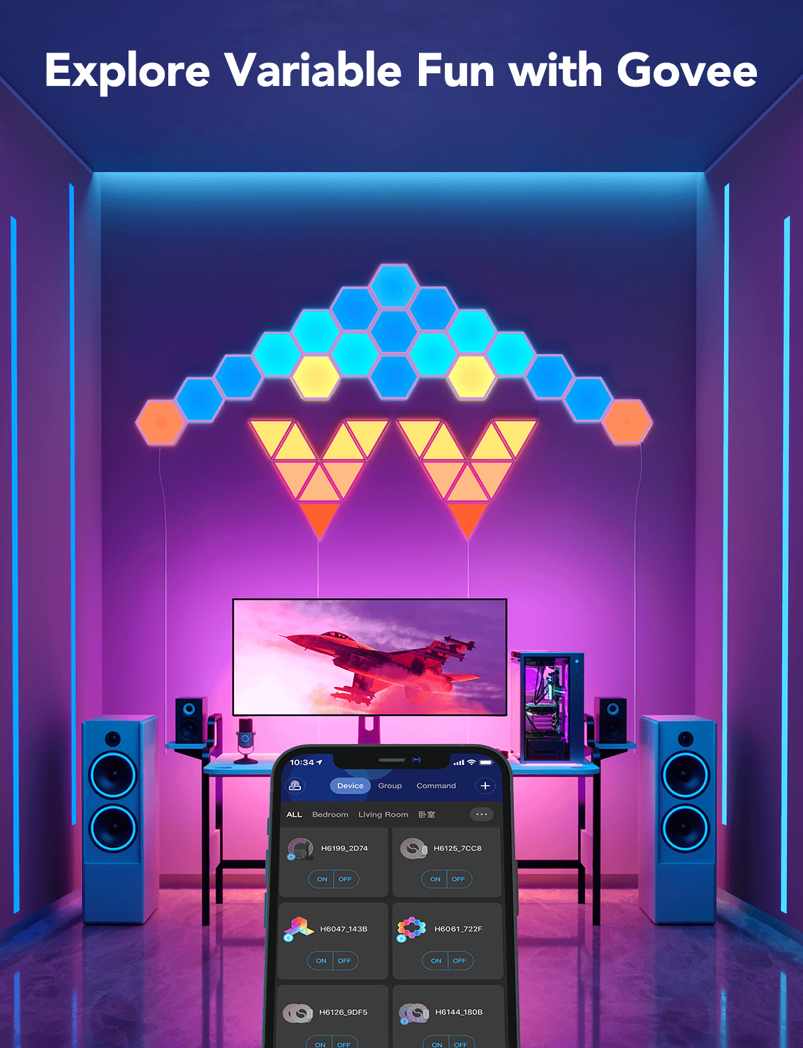 GOVEE GLIDE HEXAGON razširitveni paket - 2 panela 6974316994466