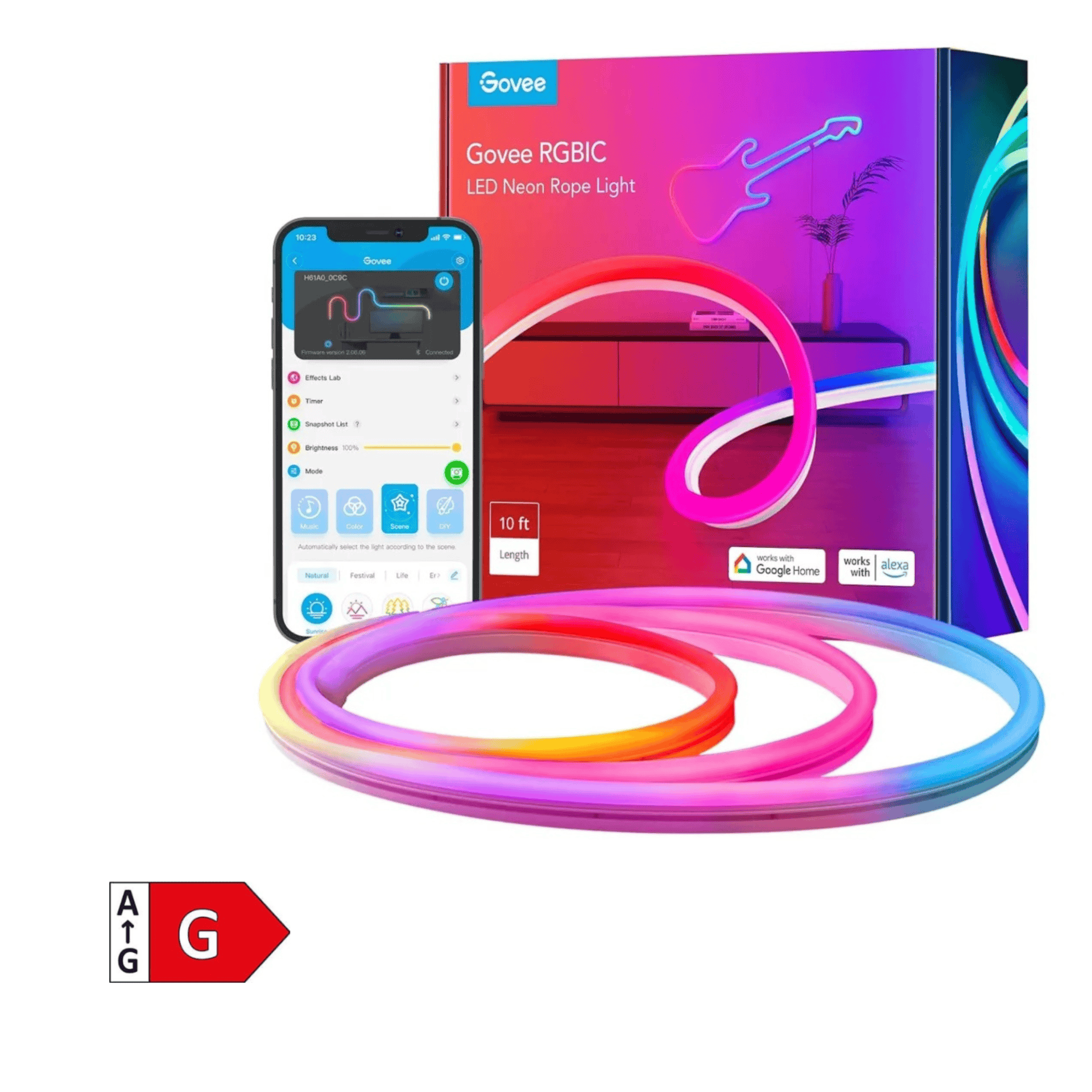 GOVEE NEON LED svetlobni trak 3M - POŠKODOVANA EMBALAŽA 3200000006065