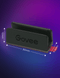 GOVEE NEON ROPE LIGHT 2 sponke črne barve 20 kosov 6974316999409