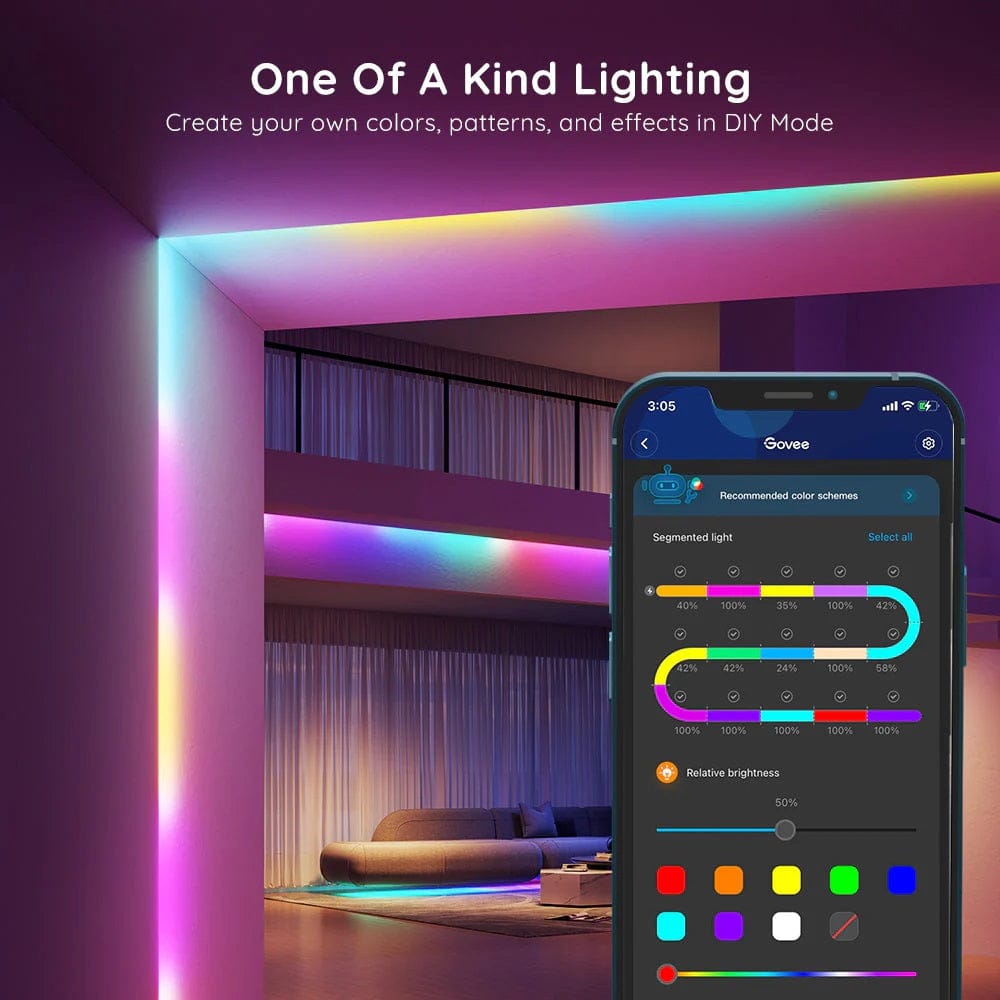 GOVEE RGBIC Basic Wi-Fi + Bluetooth LED trak 10 m - POŠKODOVANA EMBALAŽA 3200000006102