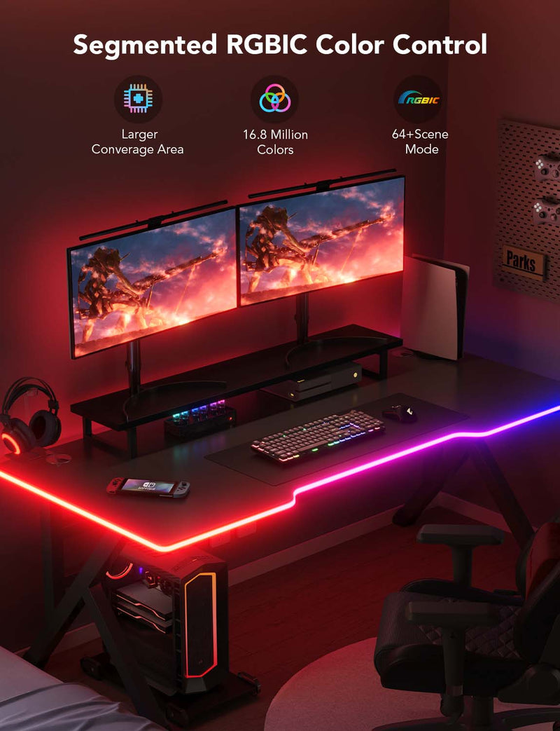 GOVEE RGBIC LED NEON svetlobni trak za dekoracijo mize - 3M 6974316993599