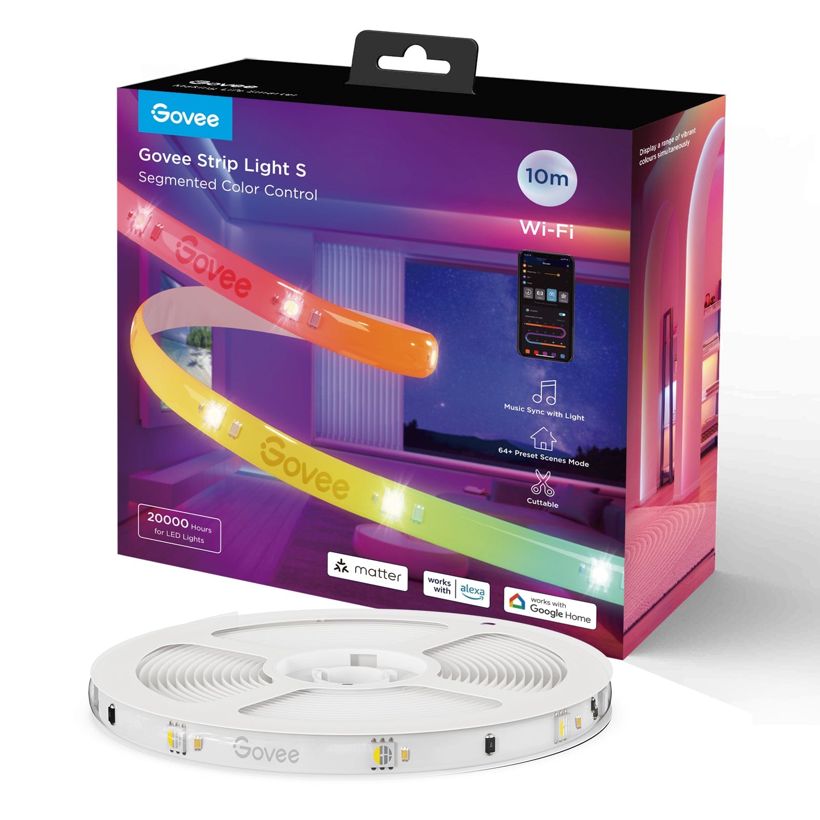 GOVEE RGBIC svetlobni trak S 10 m - POŠKODOVANA EMBALAŽA 3200000006133