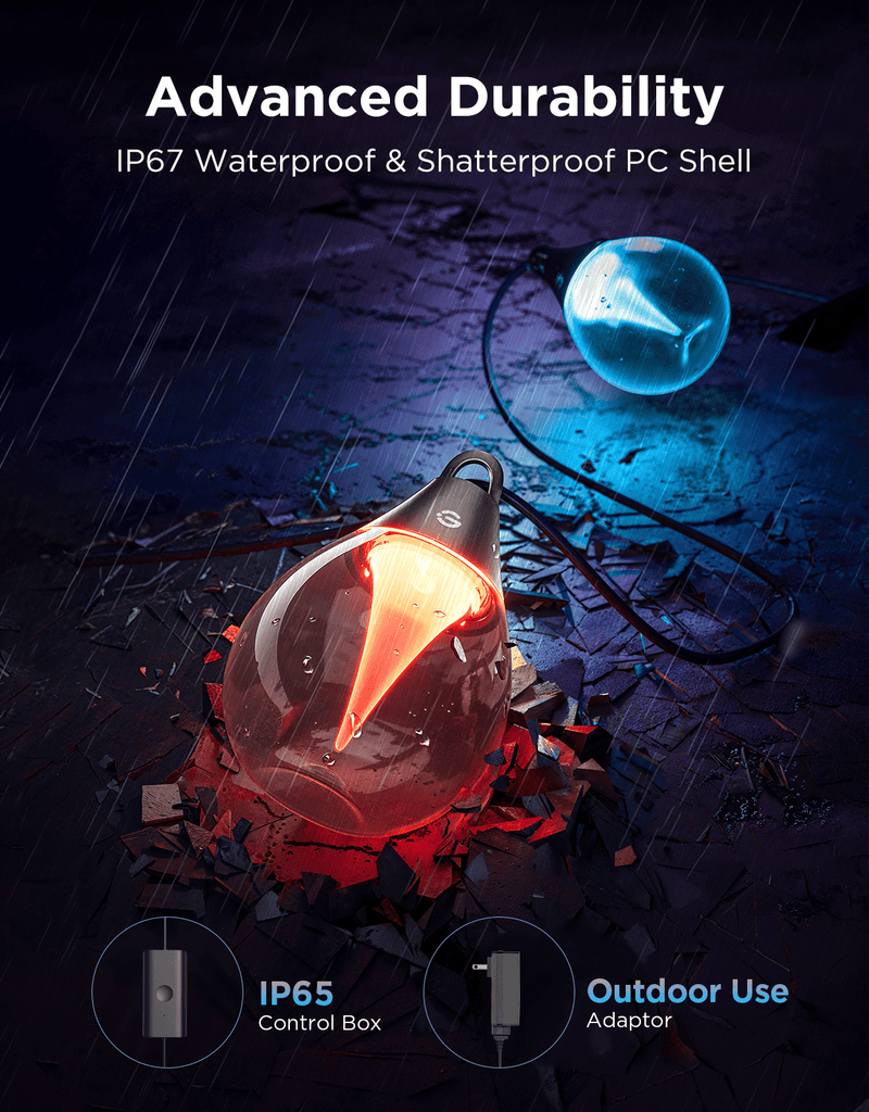 GOVEE RGBICW zunanje vrvične lučke 6974316995890