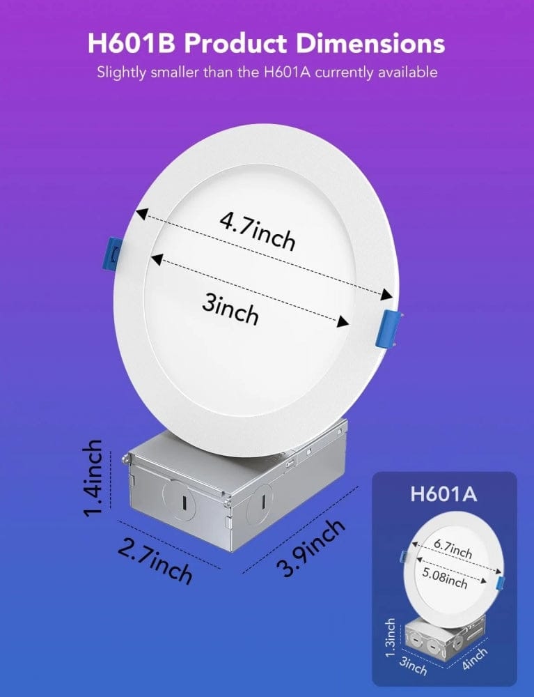 GOVEE RGBWW RECESSED DOWNLIGHT 2-PACK 6974316995043