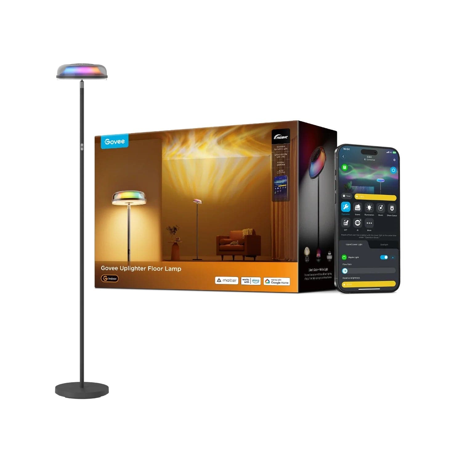 GOVEE RGBWW + RGBIC + WW UPLIGHTER talna svetilka 6974316995968
