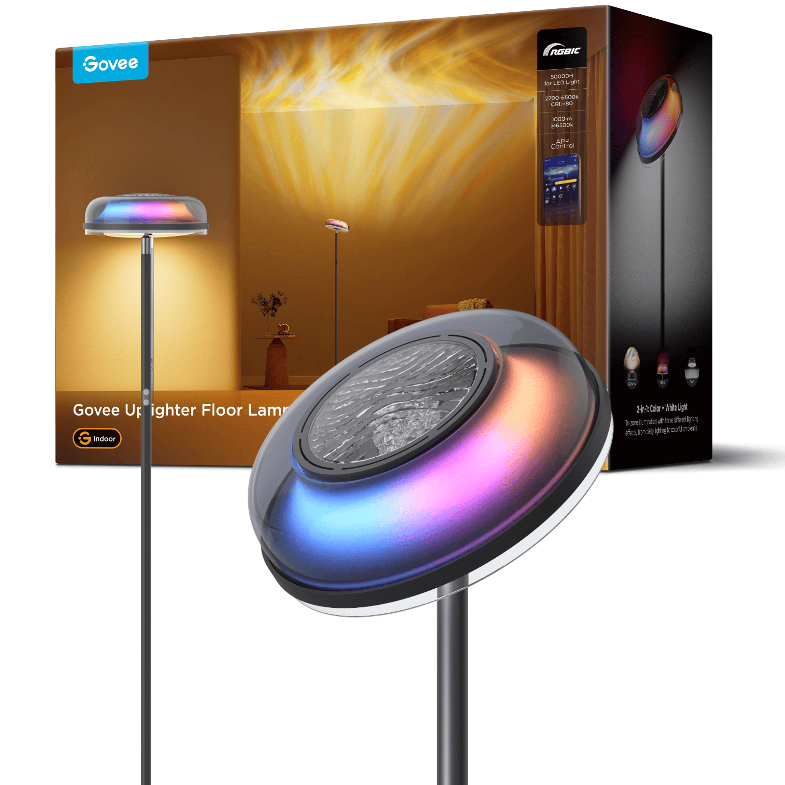 GOVEE RGBWW + RGBIC + WW UPLIGHTER talna svetilka 6974316995968