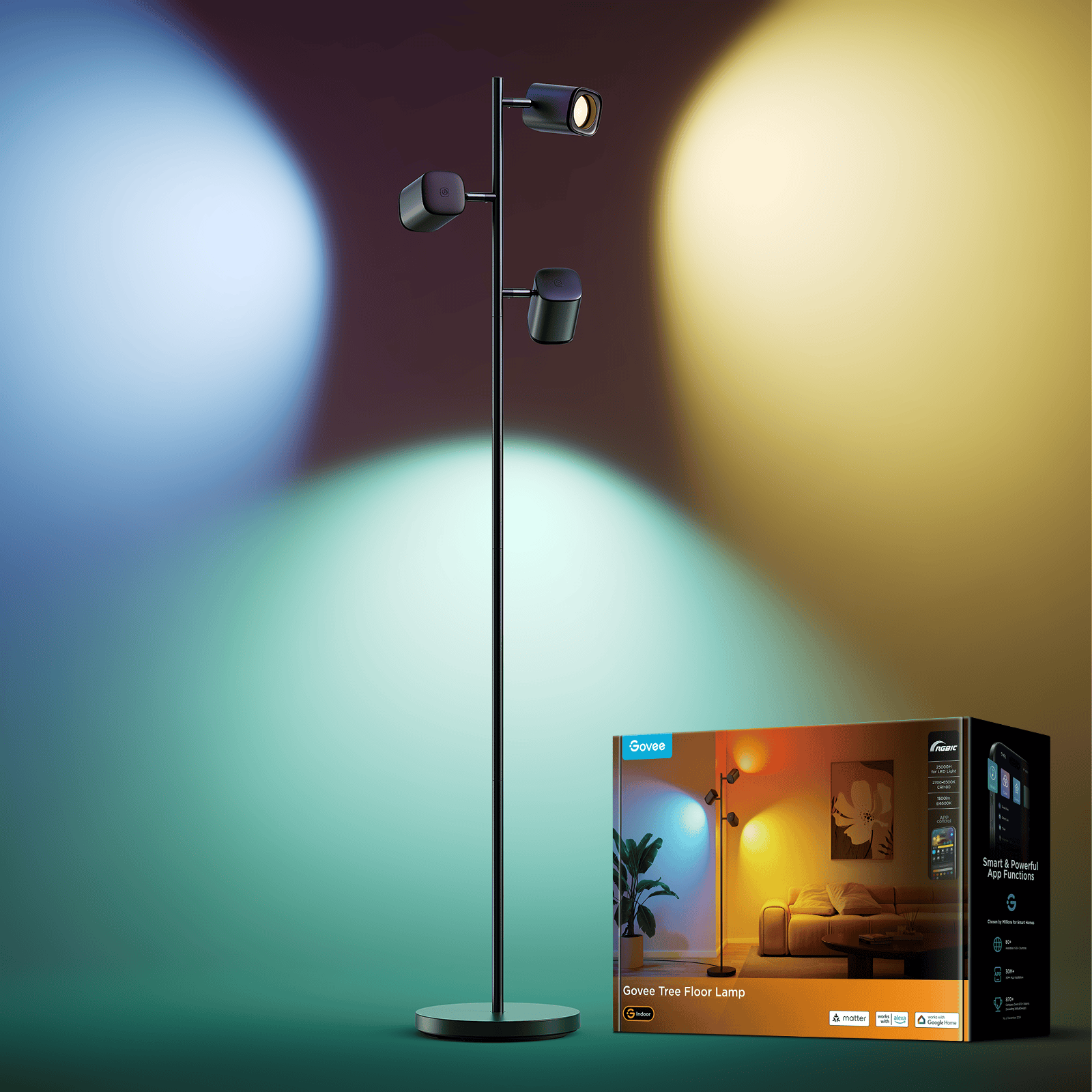 GOVEE RGBWW TREE talna svetilka 6974316990253