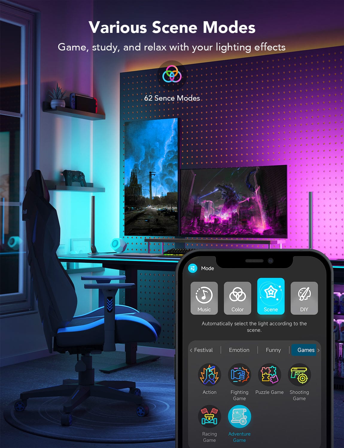 GOVEE SMART GAMING LIGHT BARS - POŠKODOVANA EMBALAŽA 3200000006089