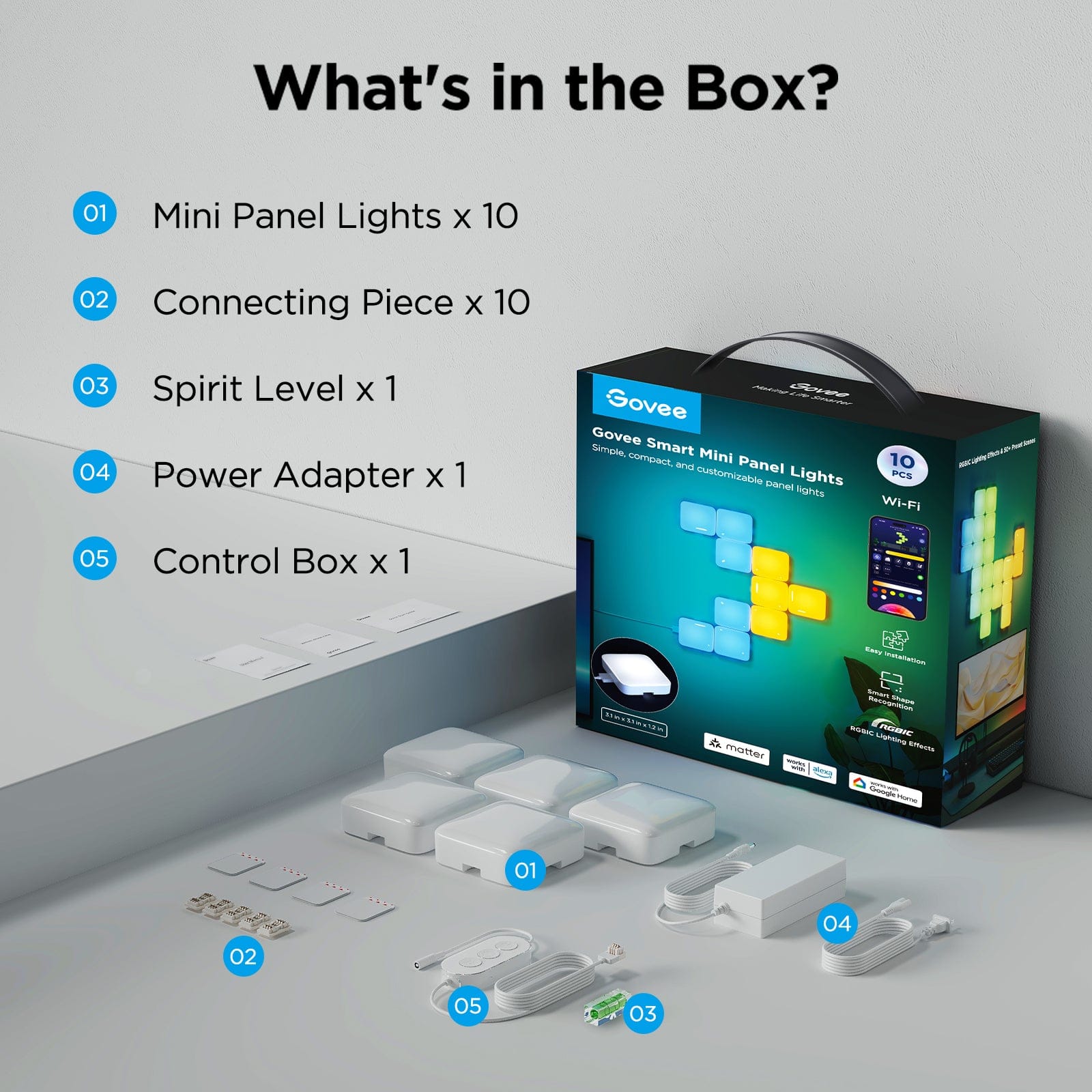 GOVEE SMART MINI PANEL LIGHTS 6974316990581