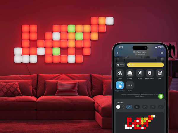 GOVEE SMART MINI PANEL LIGHTS razširitveni komplet - 6 panelov 6974316995920