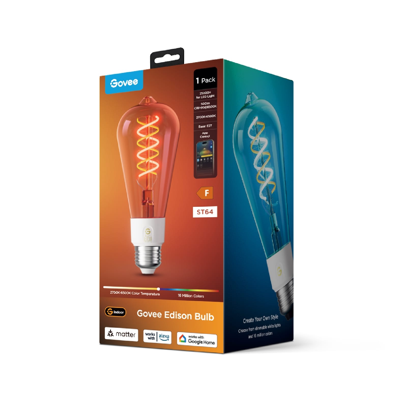 GOVEE ST19 SMART EDISON BULB E27 žarnica 6974316992448