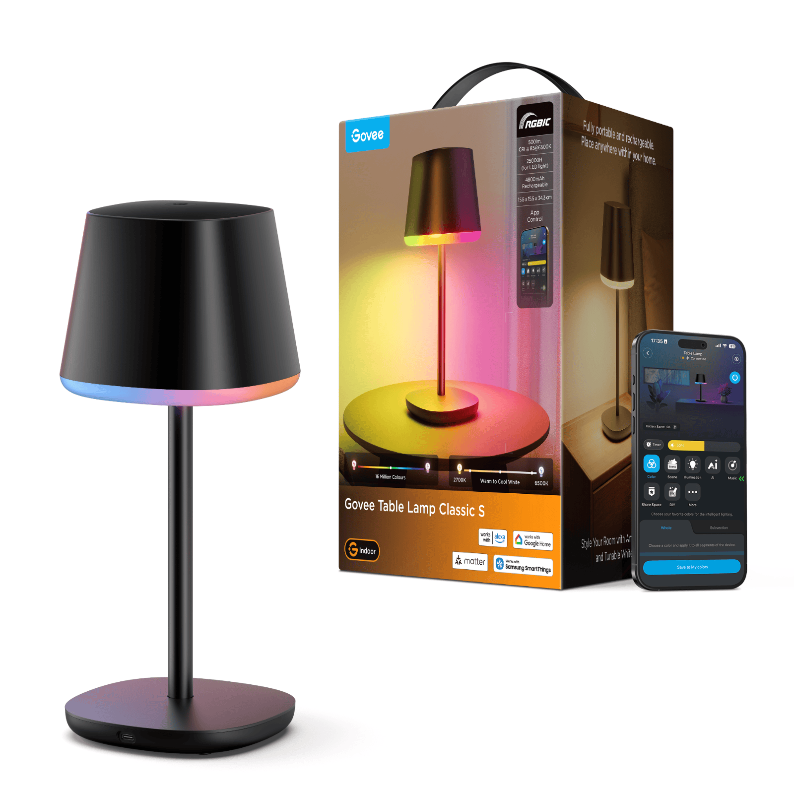 GOVEE TABLE LAMP WITH BATTERY 6974316991458
