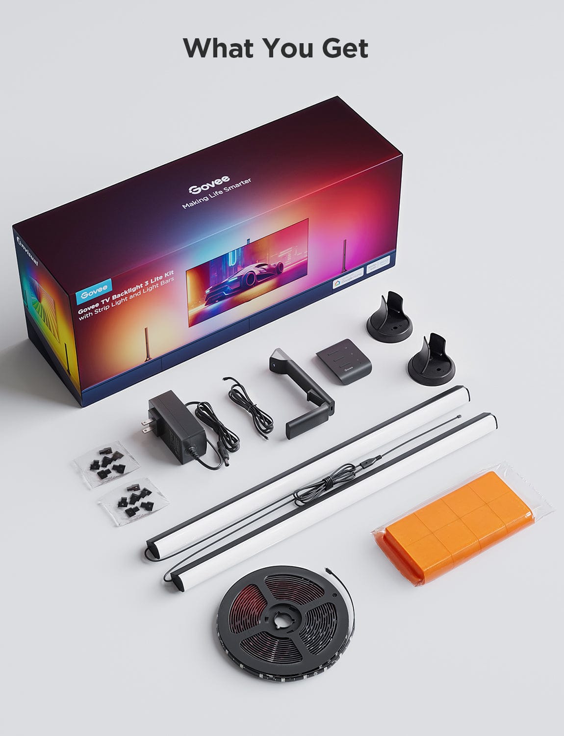 GOVEE TV osvetlitev ozadja 3 Lite Kit - POŠKODOVANA EMBALAŽA 3200000006140