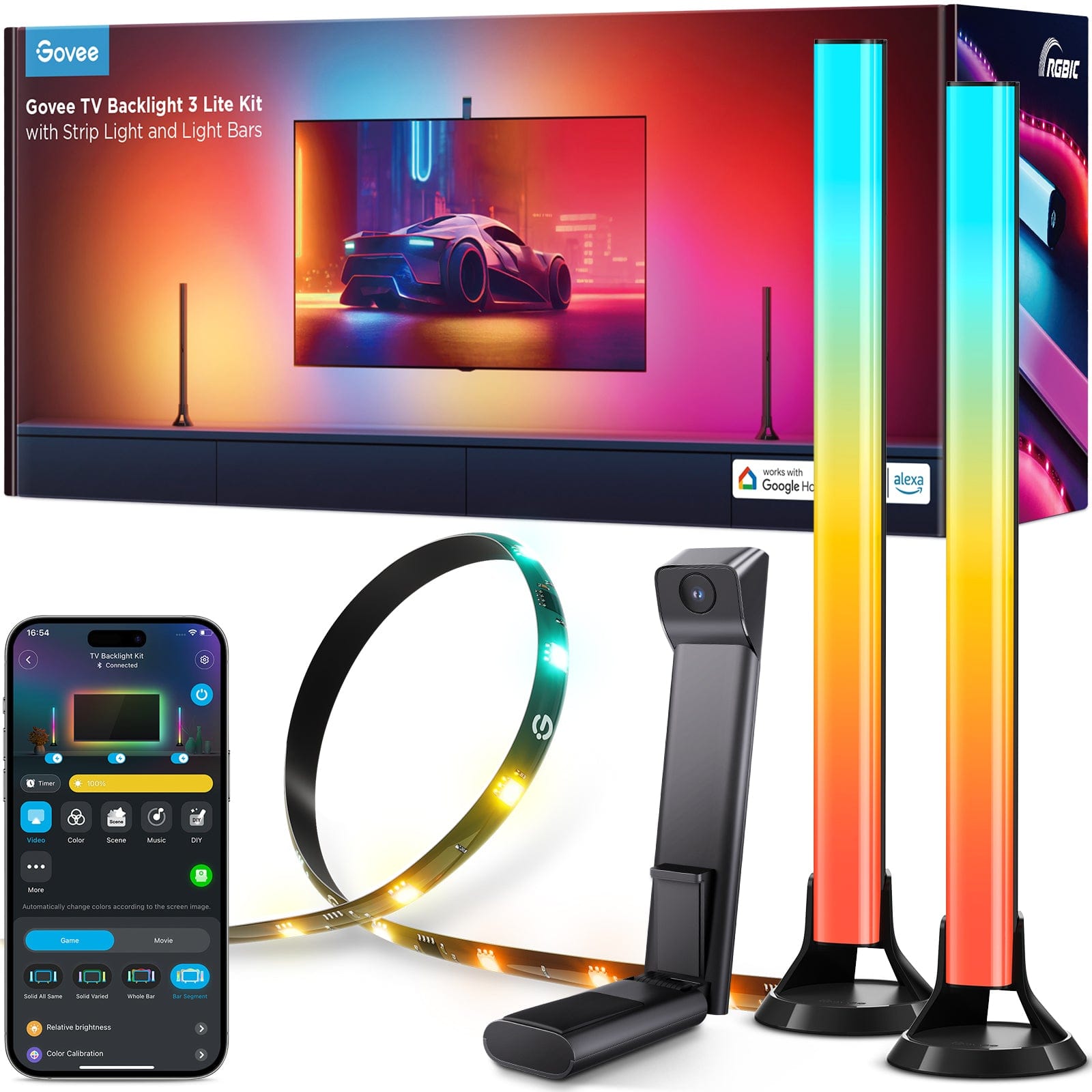GOVEE TV osvetlitev ozadja 3 Lite Kit - POŠKODOVANA EMBALAŽA 3200000006140