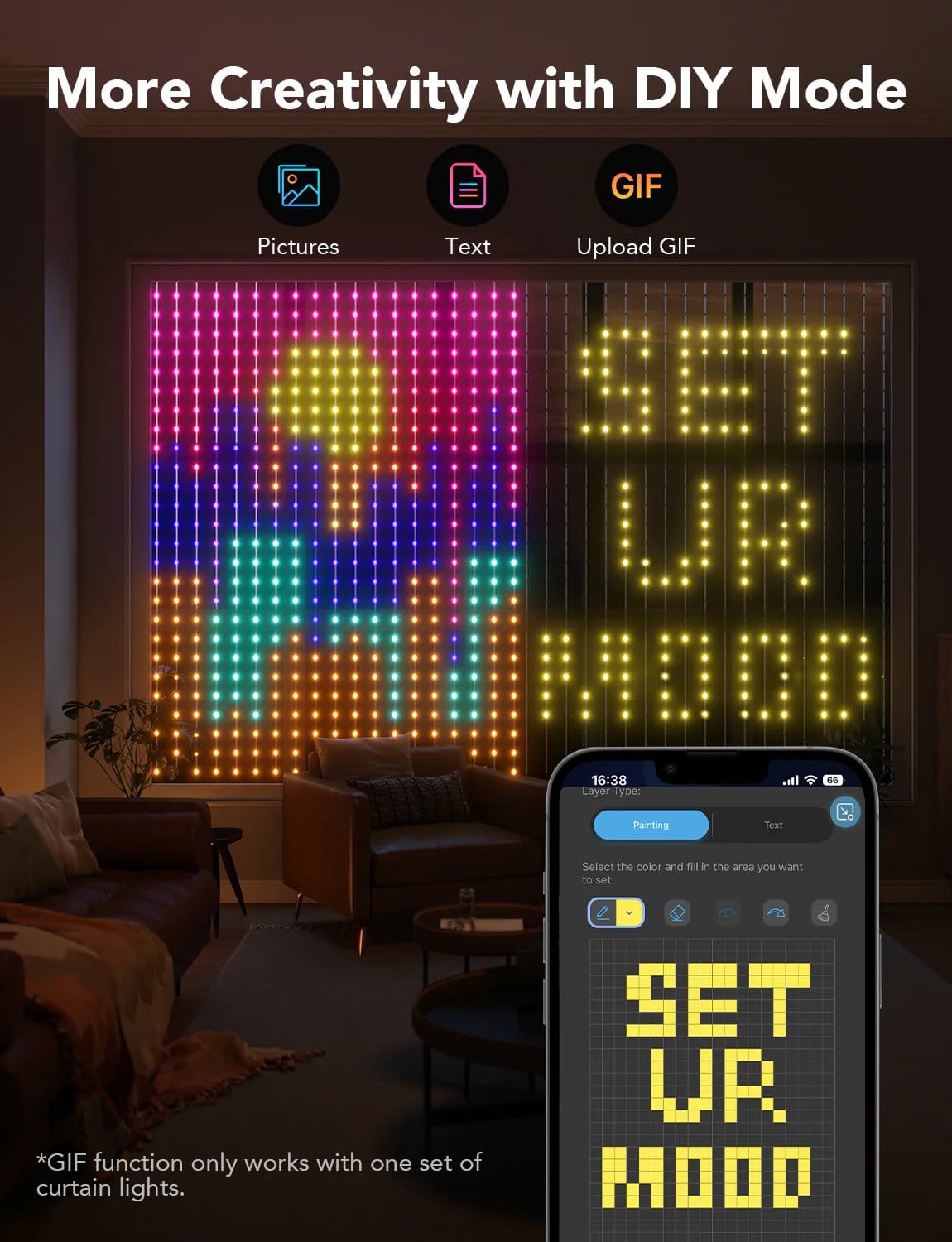 GOVEE zavesne luči 1,5 x 2 m - POŠKODOVANA EMBALAŽA 3200000006119