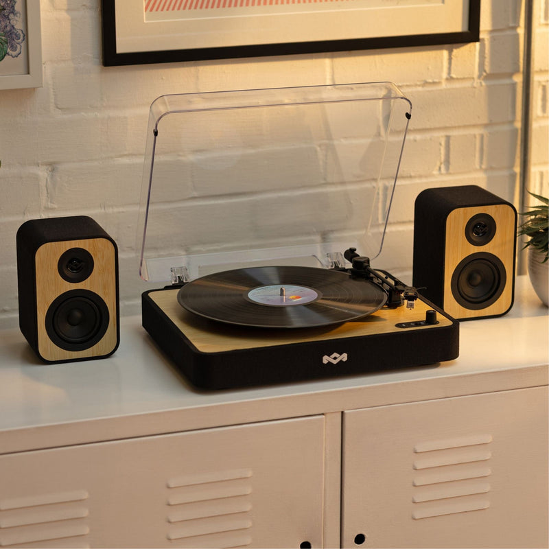 HOUSE OF MARLEY REVOLUTION BT gramofon z zvočniki - črne barve 846885011379