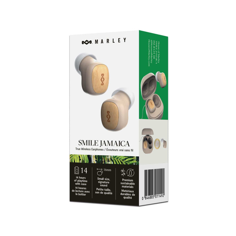 HOUSE OF MARLEY SMILE JAMAICA TWS EPHONES CREAM 846885011508